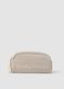 Beauty case beige con zip e laccetto_0