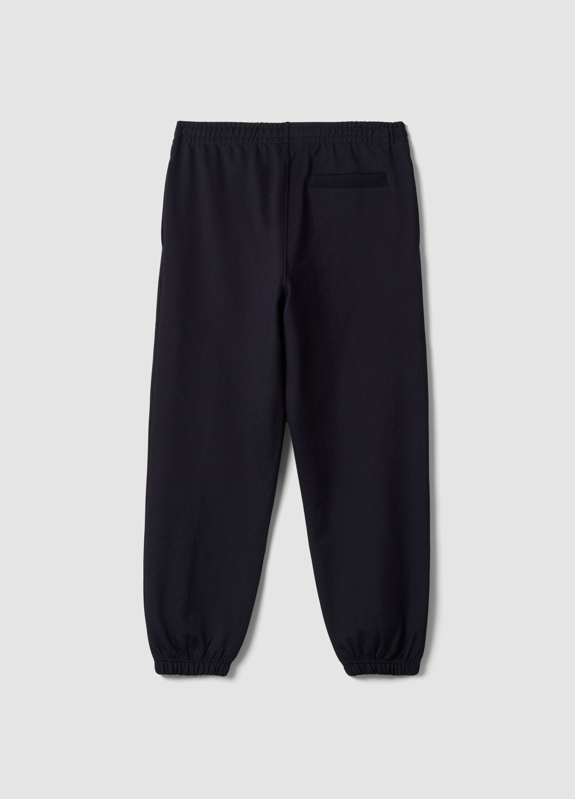 Men&rsquo;s midnight blue relaxed-fit stretch joggers