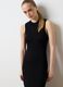 Black sleeveless fitted long dress_3