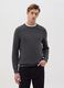 Cotton pullover with micro weave_0