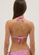 Top bikini a fascia rosa in tessuto elasticizzato_2