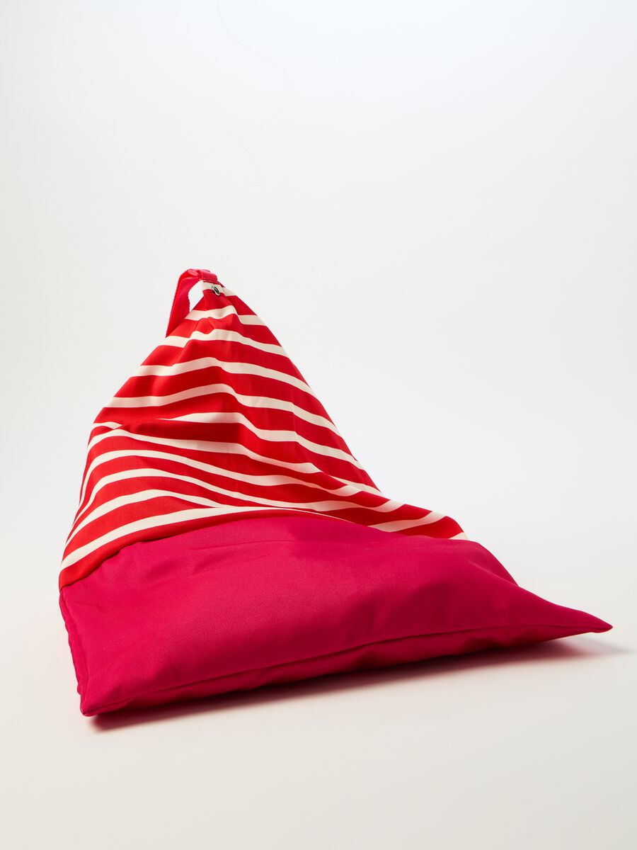 Pillow bag in striped canvas_1