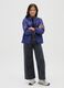 Girls' multicolour pure cotton wide leg trousers_0
