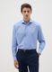 Men's blue pure cotton shirt easy iron_0