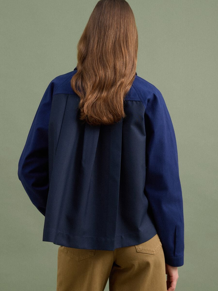 Shacket blu in puro cotone regular fit_3