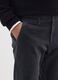 Black Stretch Cotton Regular Fit Cord Trousers_3