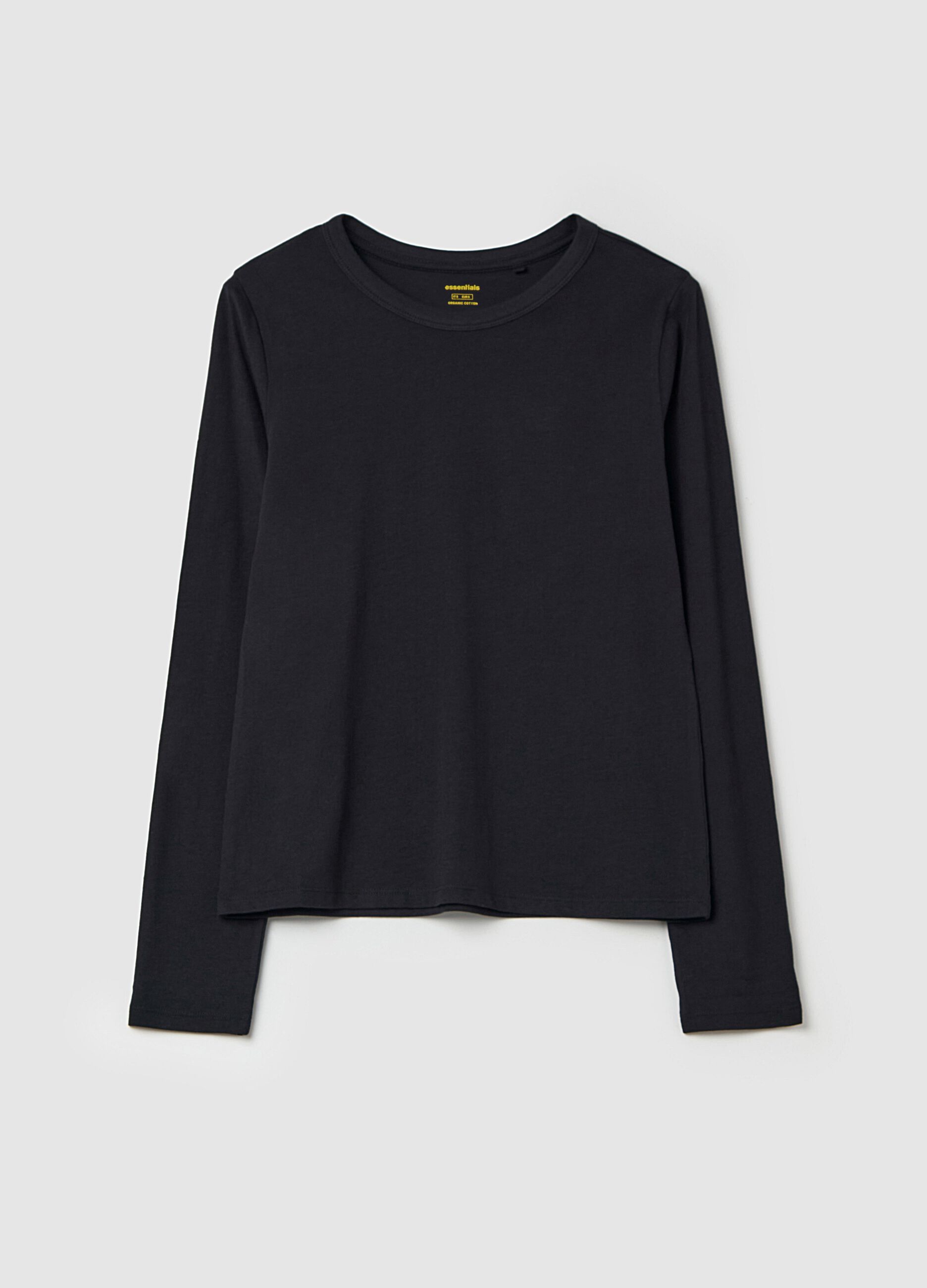 Essential long-sleeved T-shirt in cotton