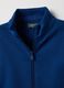Children's regular fit blue full-zip pure cotton sweatshirt_2