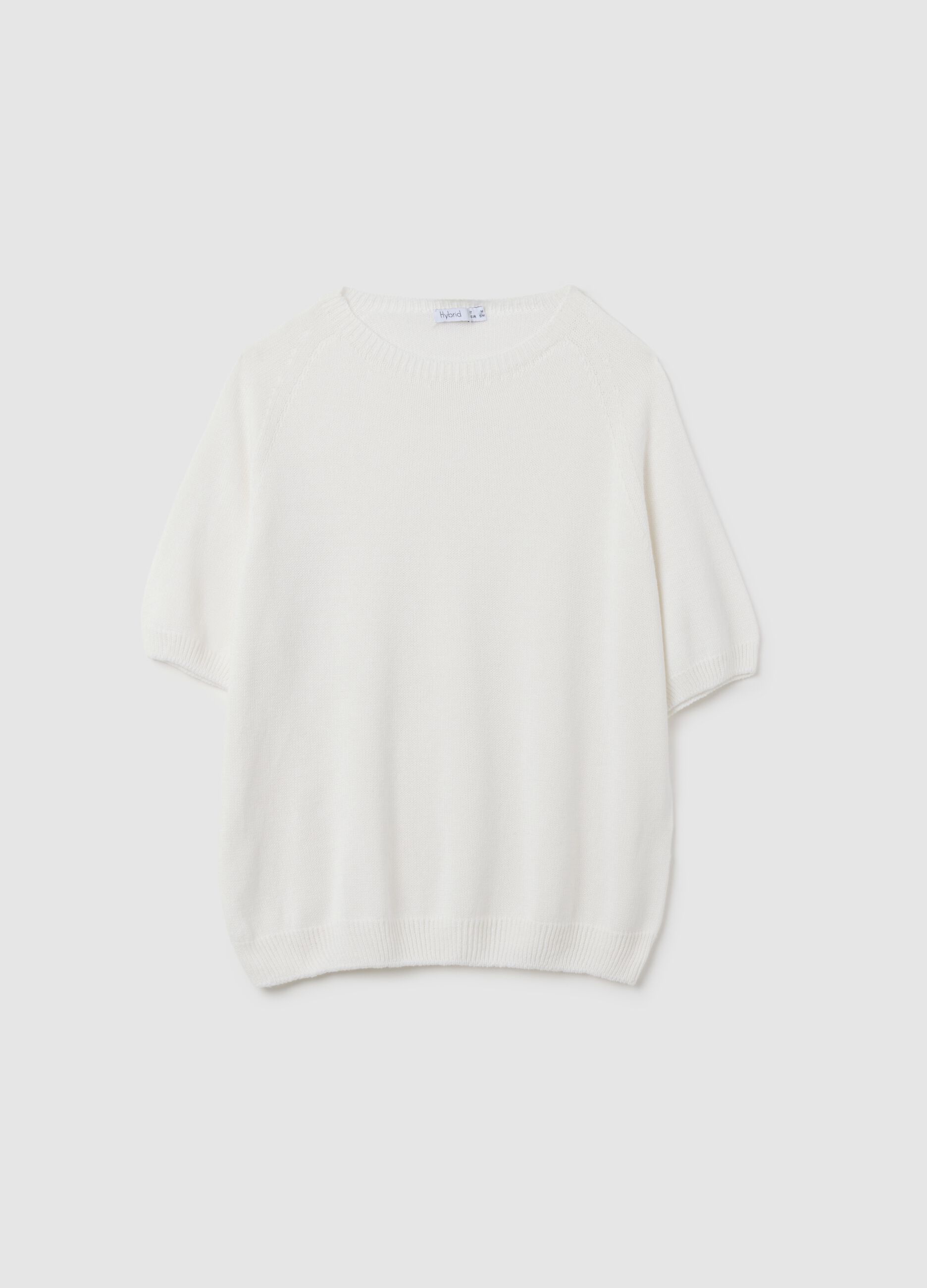 Women's white pure cotton regular fit t-shirt