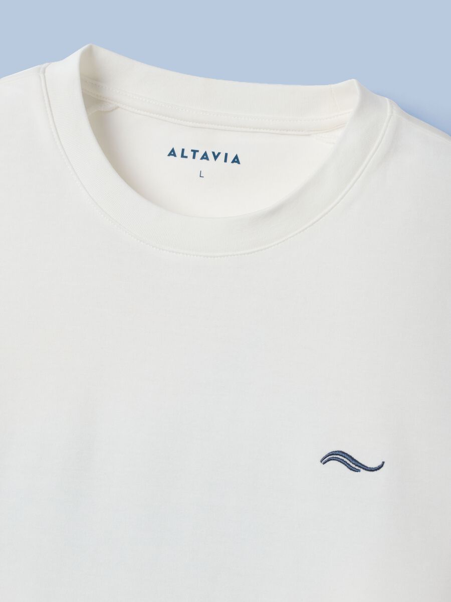 White ALTAVIA SAILING stretch cotton-blend T-shirt_6