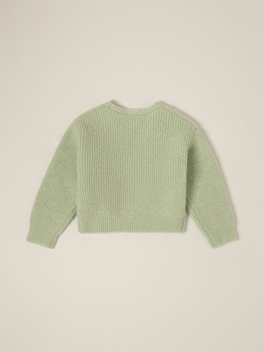 Cardigan tricot misto lana IANA neonata_1