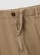 Brown chino trousers in pure cotton regular fit_1