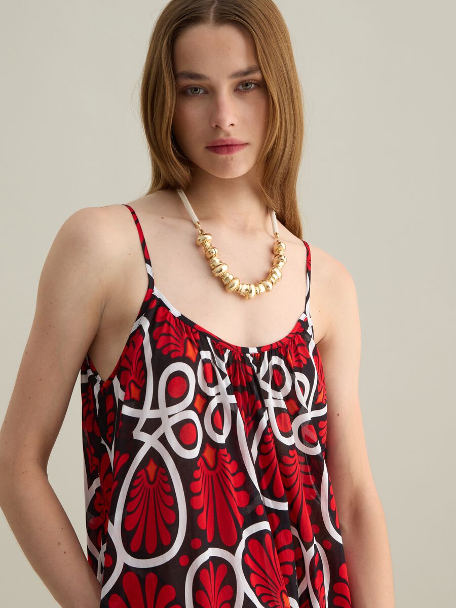 Women's Multicolour Brass Necklace_0