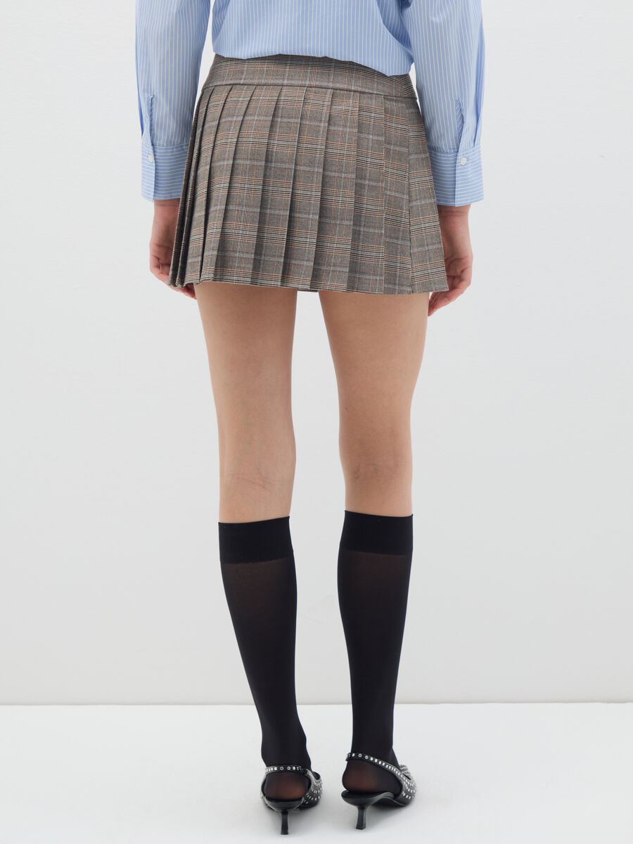 Multicolour Pleated Skirt_4