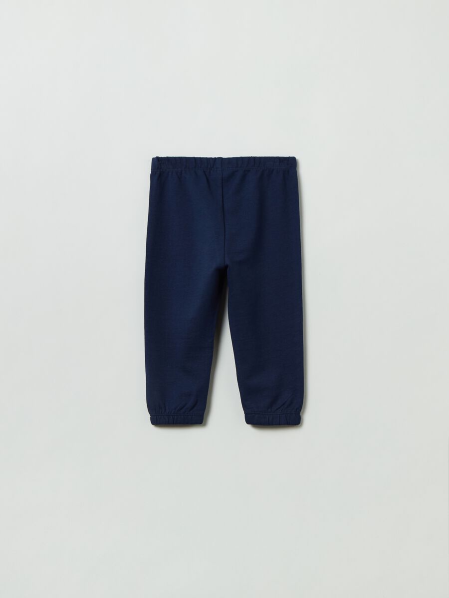 Joggers in felpa con profili elasticati_1