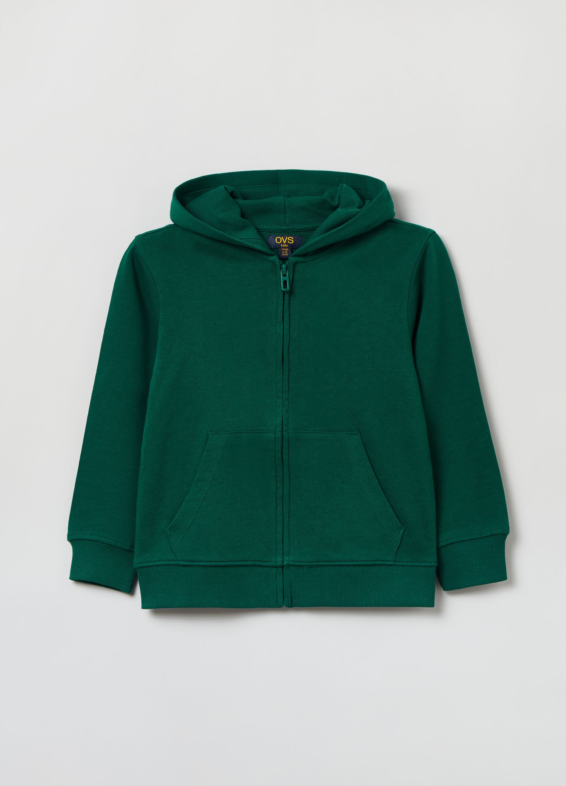 Full-zip in French Terry con cappuccio_0
