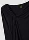 Black long-sleeved stretch viscose T-shirt_5