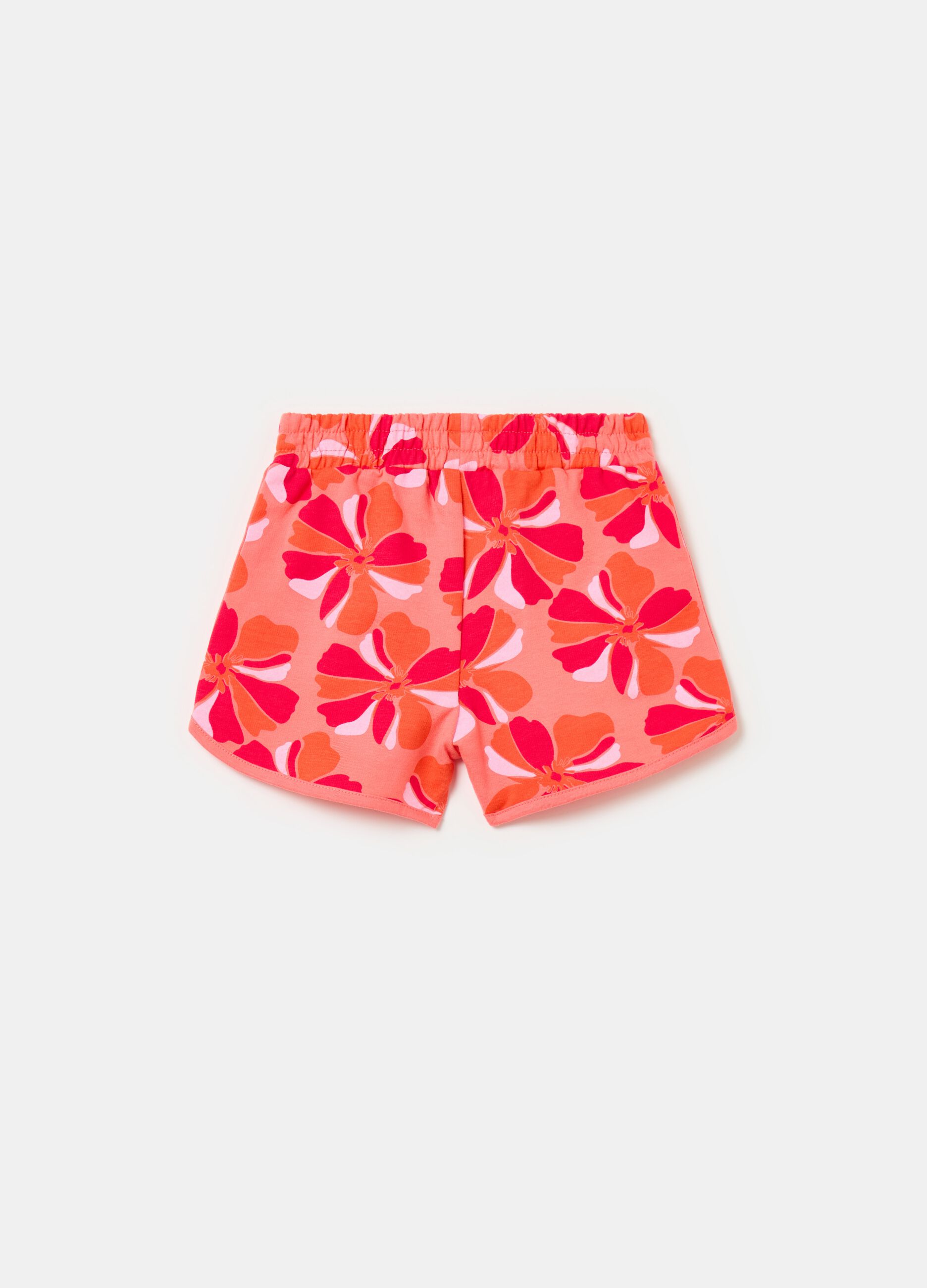 Shorts in felpa con stampa