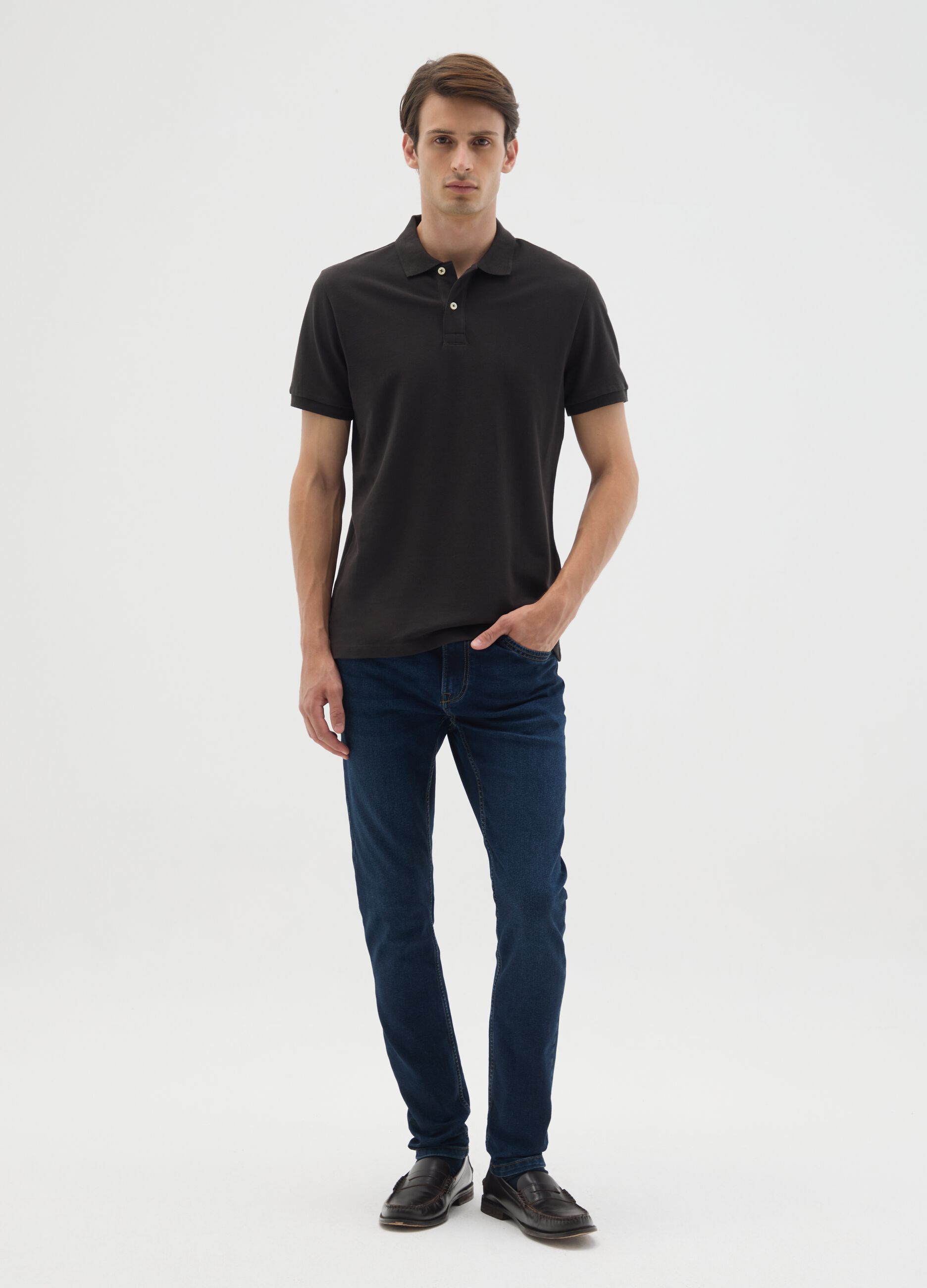 Men's Super Skinny Blue Denim Jeans