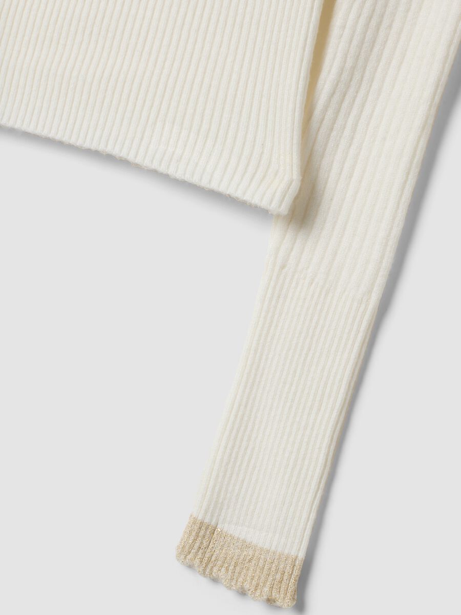 White viscose-blend fitted boat-neck top_4