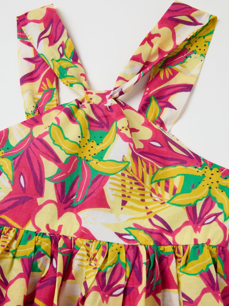 Girl's dress in pure cotton multicolor regular fit_2