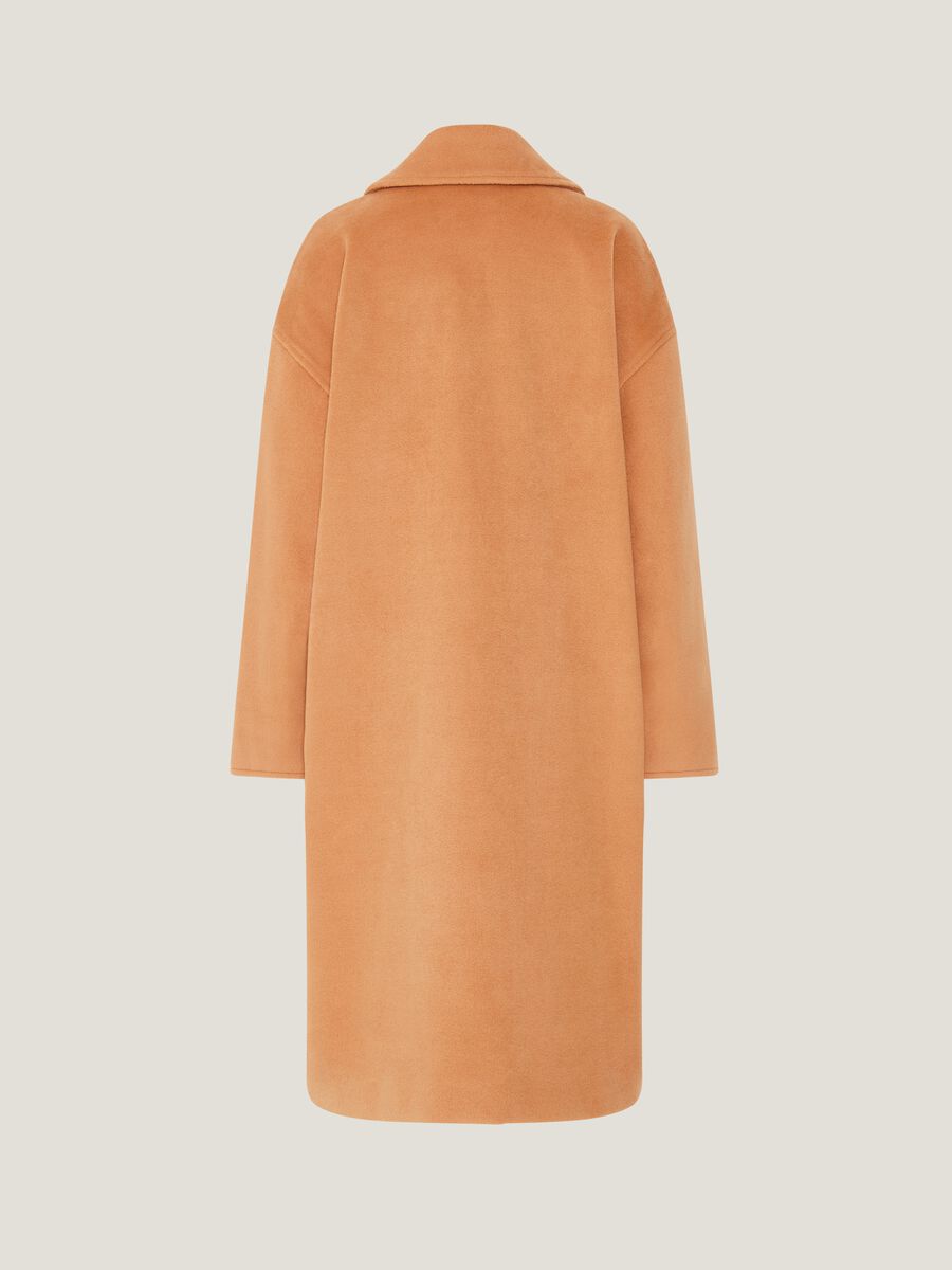 Cappotto lungo aperto in panno_1