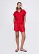 Red shirt in linen and viscose_1