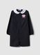 Black girls&rsquo; school pinafore with Hello Kitty embroidery_0