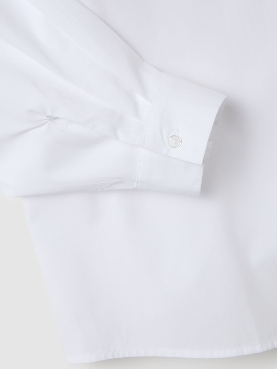 Camicia bianca oversize in cotone_5