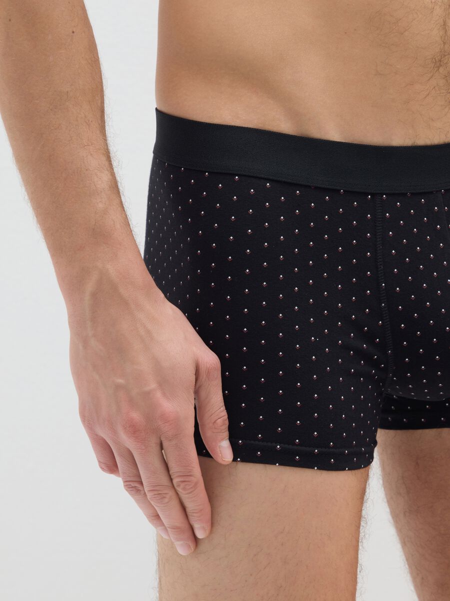 Tripack boxer in cotone elasticizzato multicolor regular fit_3
