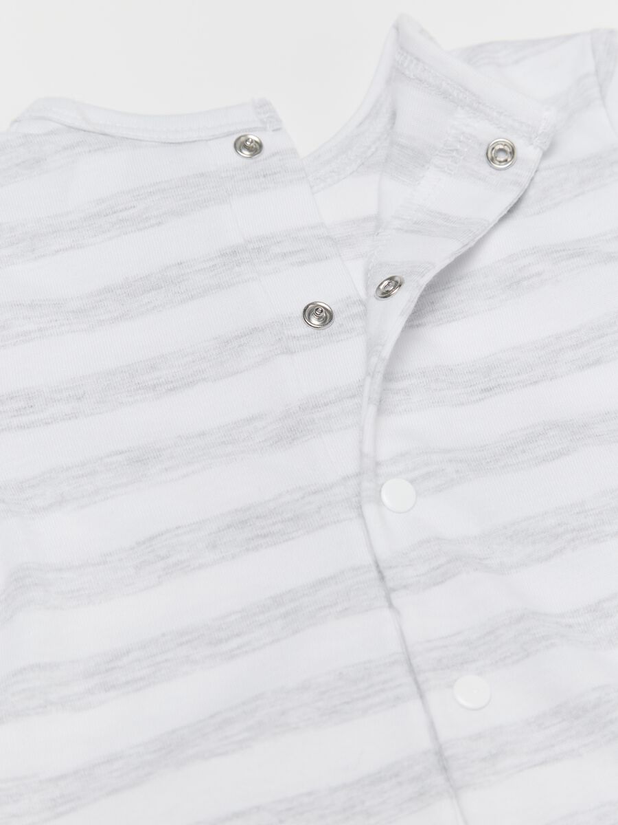 I Love Mum & Dad romper suit in striped cotton_2