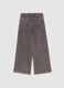 Grey Denim Wide Leg Girls' Trousers_5