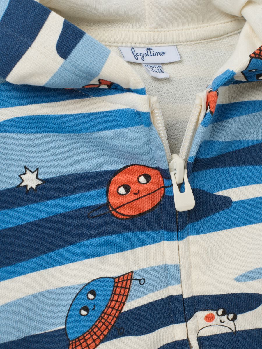 Children's multicolour pure cotton sweatshirt with relaxed fit_2