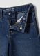 Blue cotton-blend jeans with viscose and lyocell, embroidered, for girls_2