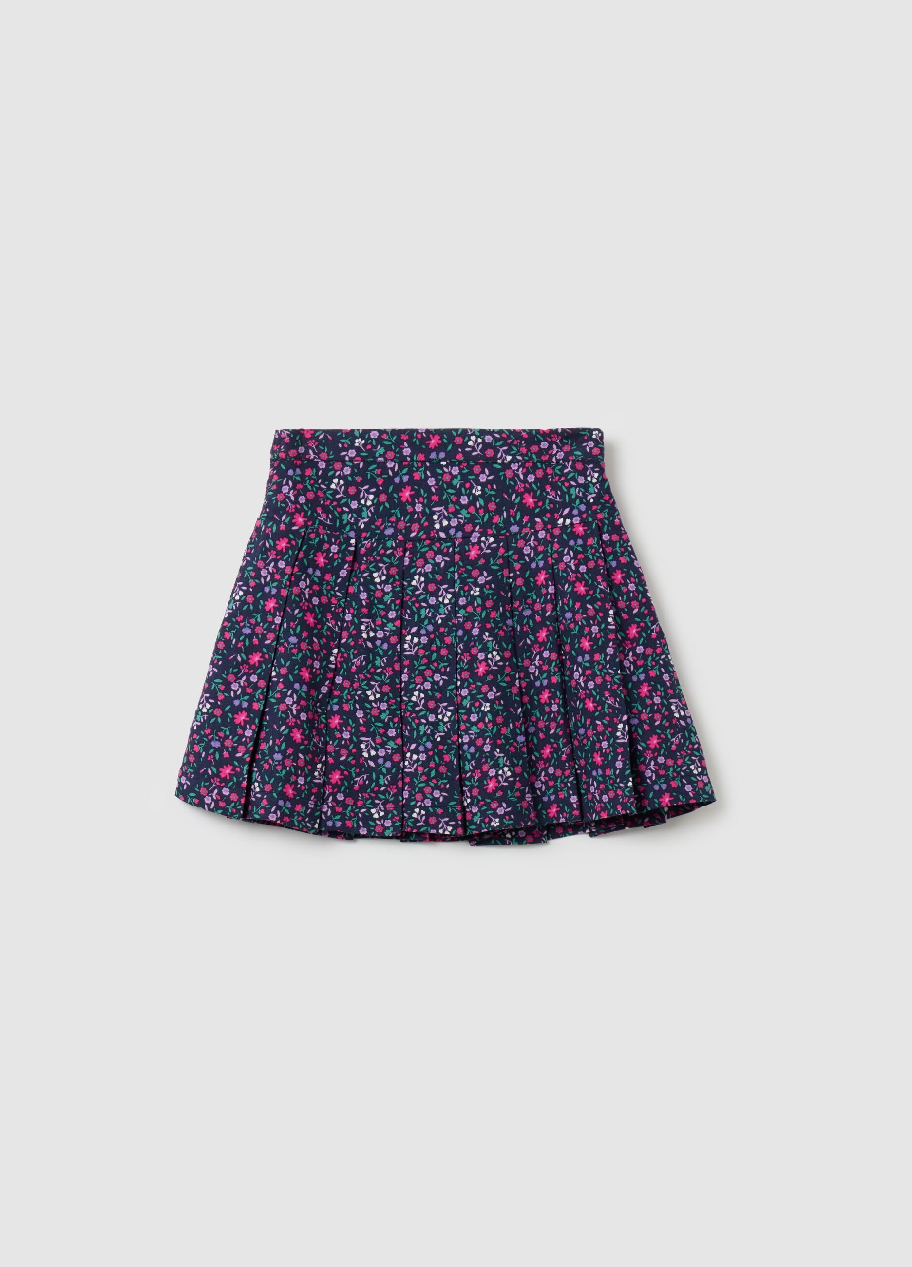 Gonna a pieghe blu bambina hot sale