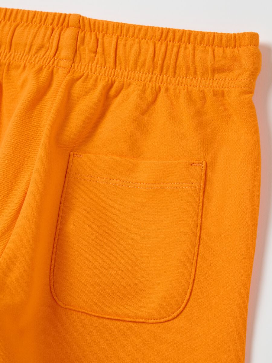Orange Cotton Shorts OVS Kids_3