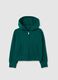 Girls' pure cotton green sweatshirt regular fit_3