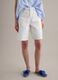 White pure cotton denim shorts_1