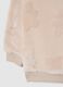 Beige regular fit toddler sweatshirt with round neck_2