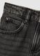 Children's pure cotton black regular fit cargo jeans_3