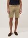 Beige pure cotton regular-fit shorts_1