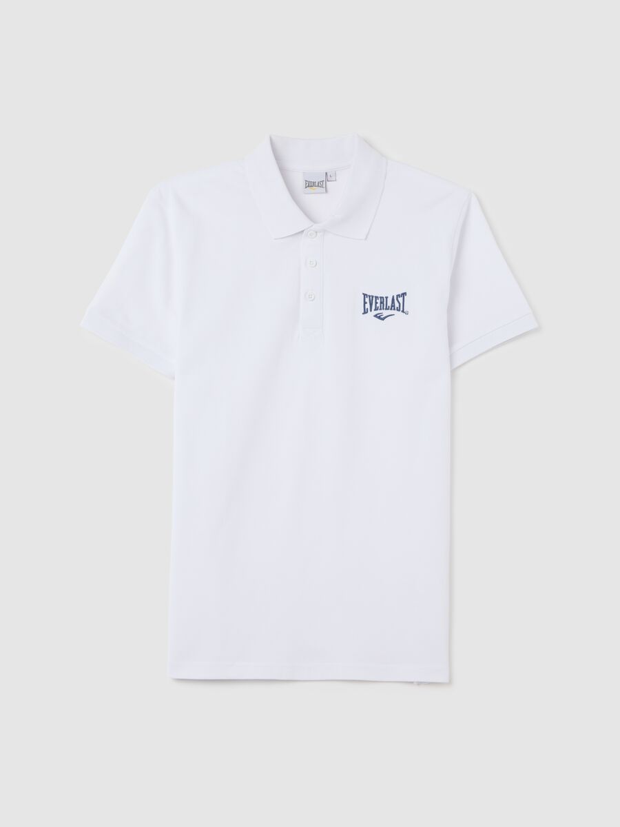 White cotton polo by Everlast_4
