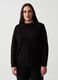 Curvy pullover with jewel button_0