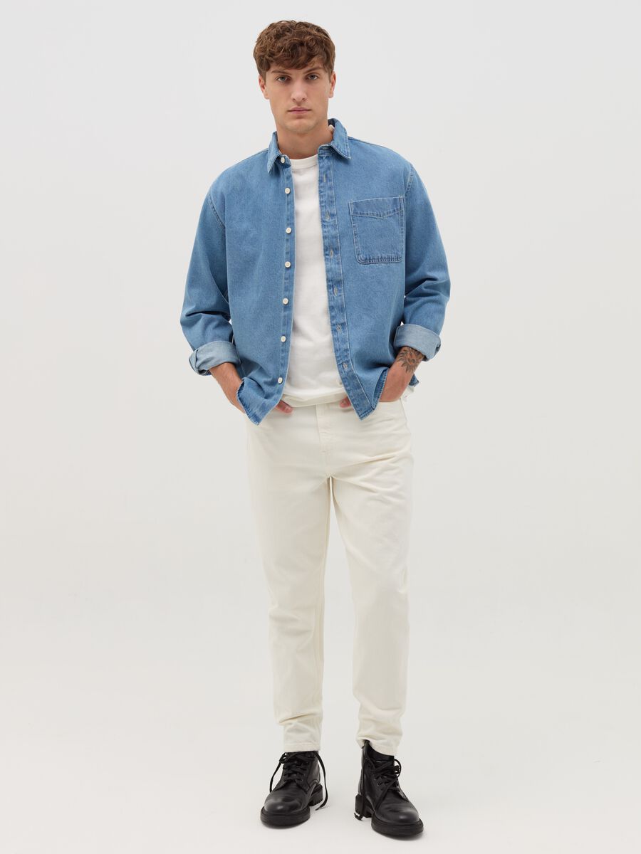 Denim shirt with pocket_1
