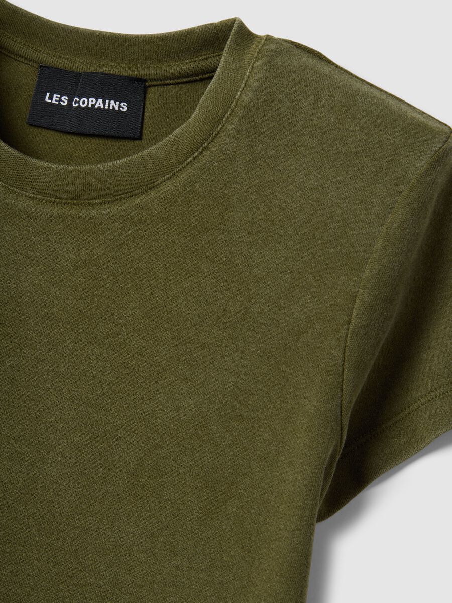 Fitted stretch cotton green t-shirt_1
