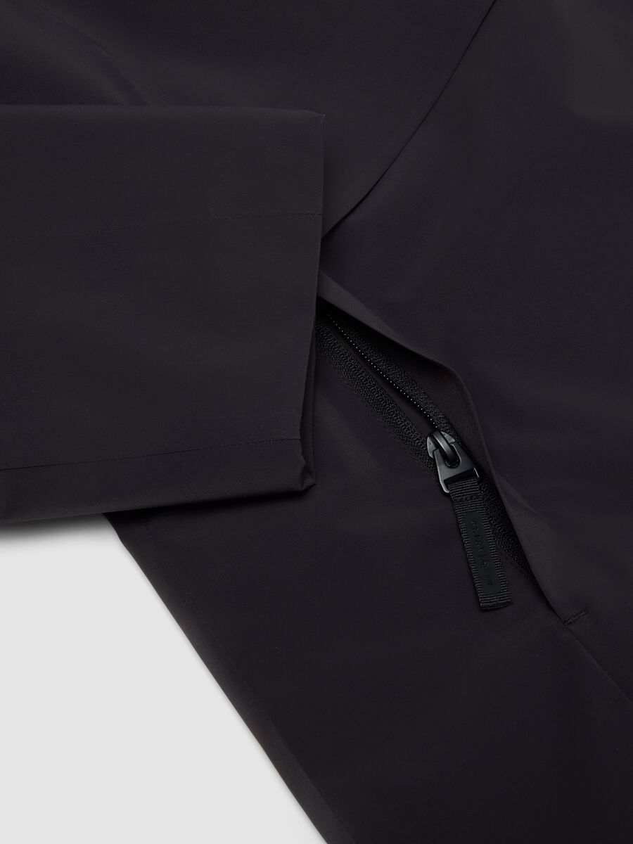 Giacca blu con cappuccio e zip regular fit_9