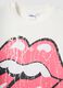 White pure cotton regular fit T-shirt with Rolling Stones print_5