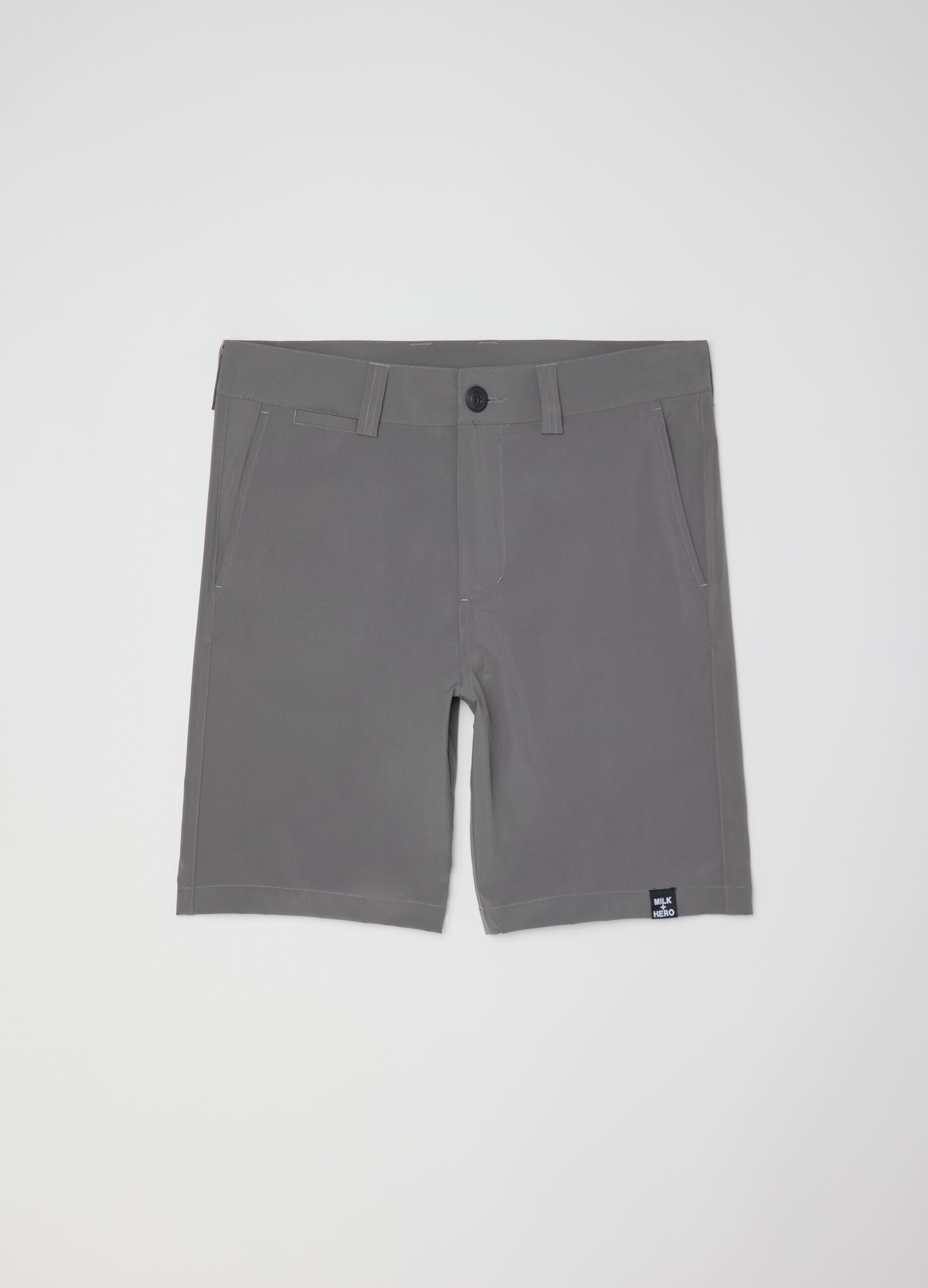 MILK+HERO Stretch Fabric Grey Swim Boxers