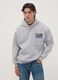 Grey cotton-blend hoodie with Knicks print_0