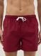 Red regular-fit swim shorts with drawstring_2